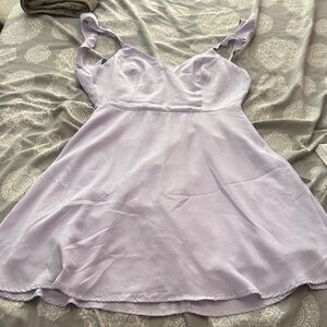 Chic Lavender Backless Dress